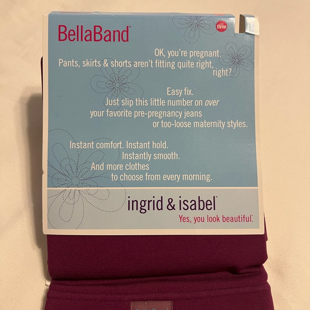 BellaBands by Ingrid and Isabel, gray size 2 or deep raspberry color size 3